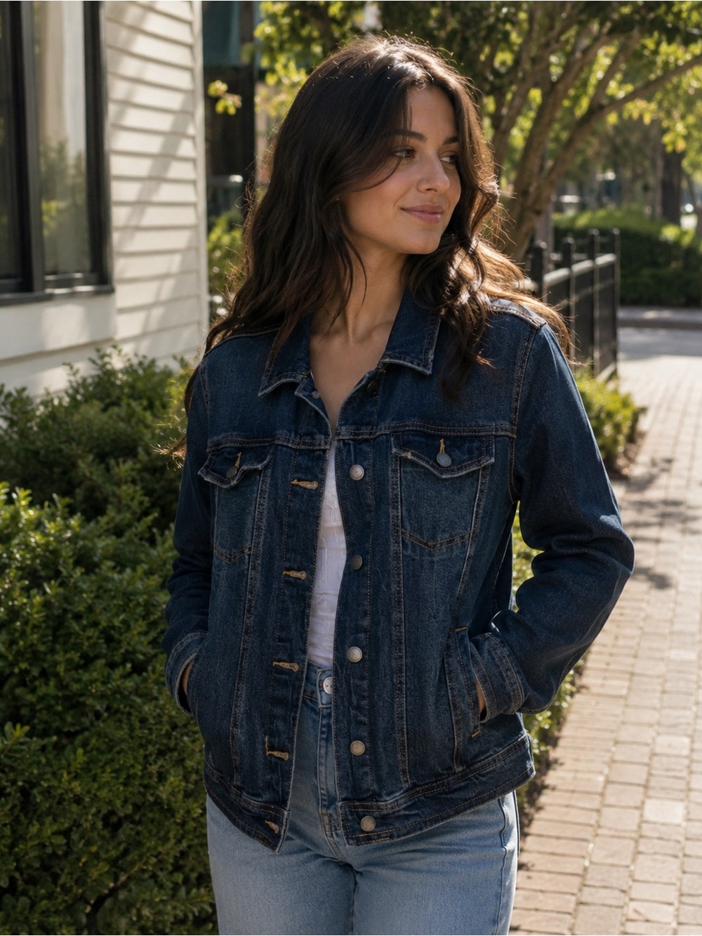 Universal Thread Freeborn Blue Jean Denim  Jacket - Size M